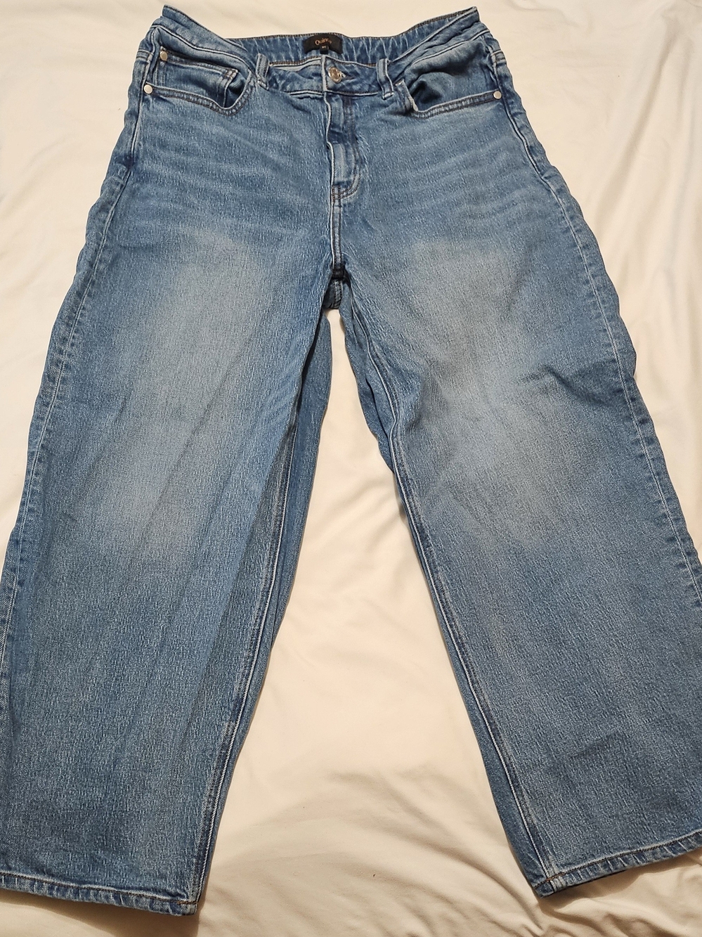 Quince Bella Stretch Barrel Casual Relaxed Comfy High Waist Modern Minimalist - Picture 4 of 9